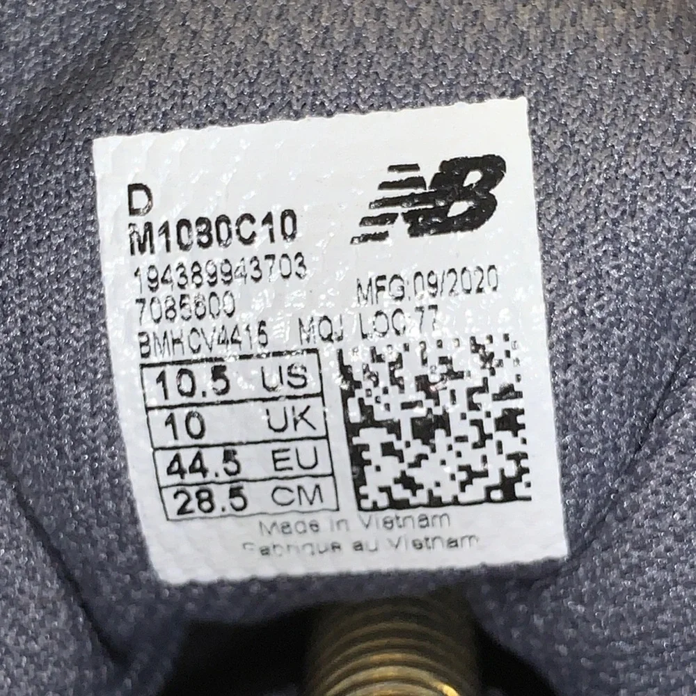 New Balance Mens Fresh Foam 1080 v10 Grey/Black/White Running Shoes